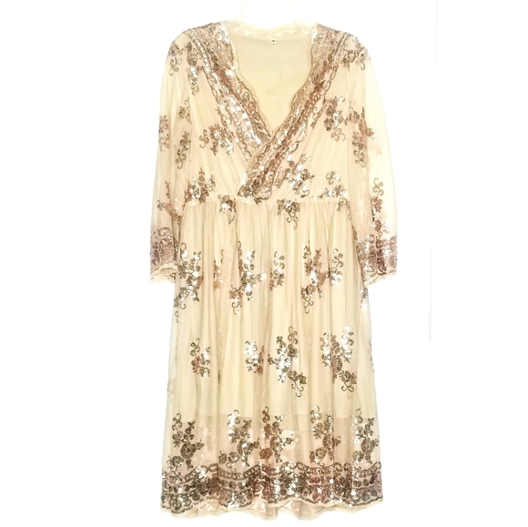 Dresses & Skirts - Rose Gold Sequin Dress